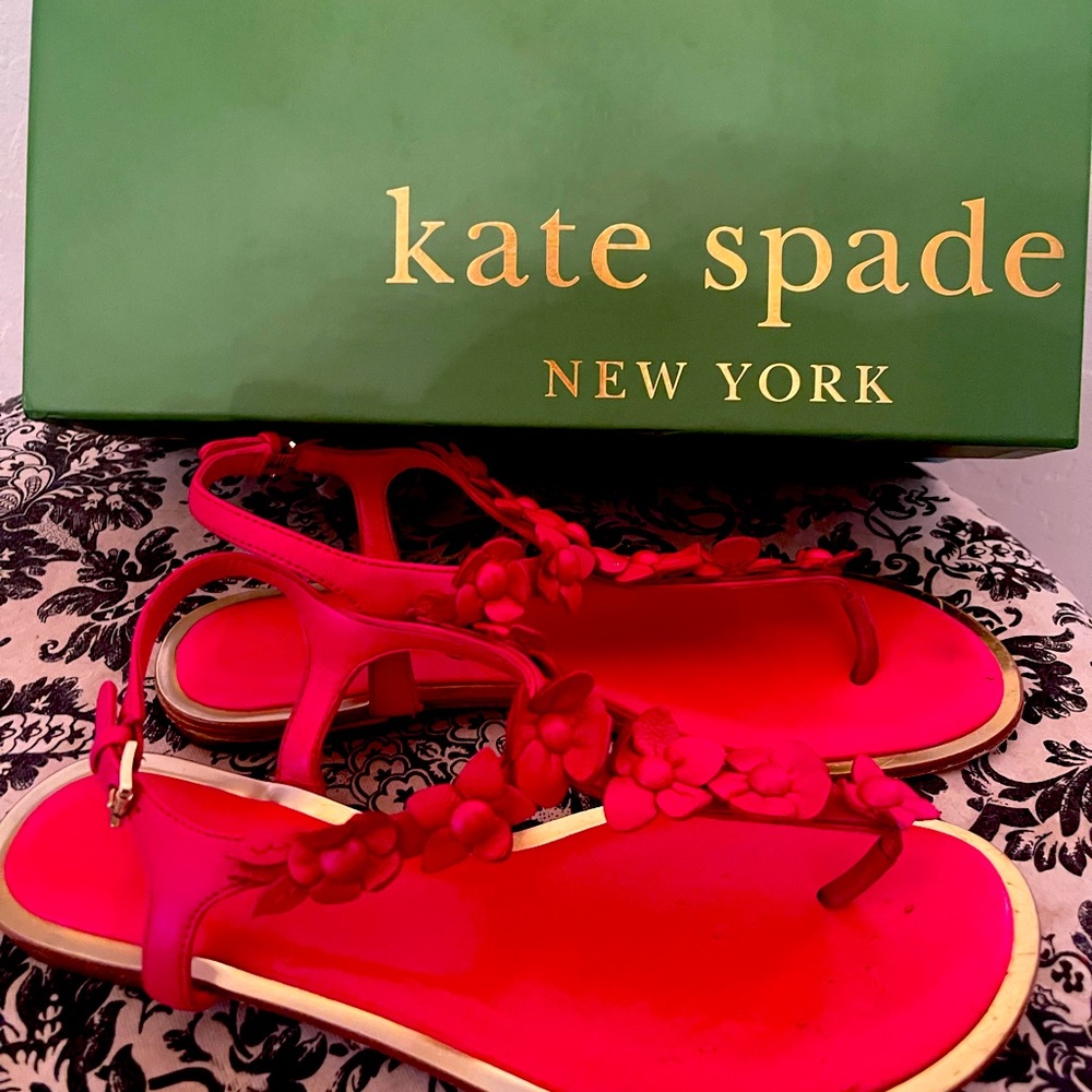 Kate Spade beautiful red sandals.